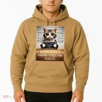Funny Cat Meme Guilty Of Being Cute Hoodie thumb 2
