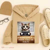 Funny Cat Meme Guilty Of Being Cute Hoodie thumb 4