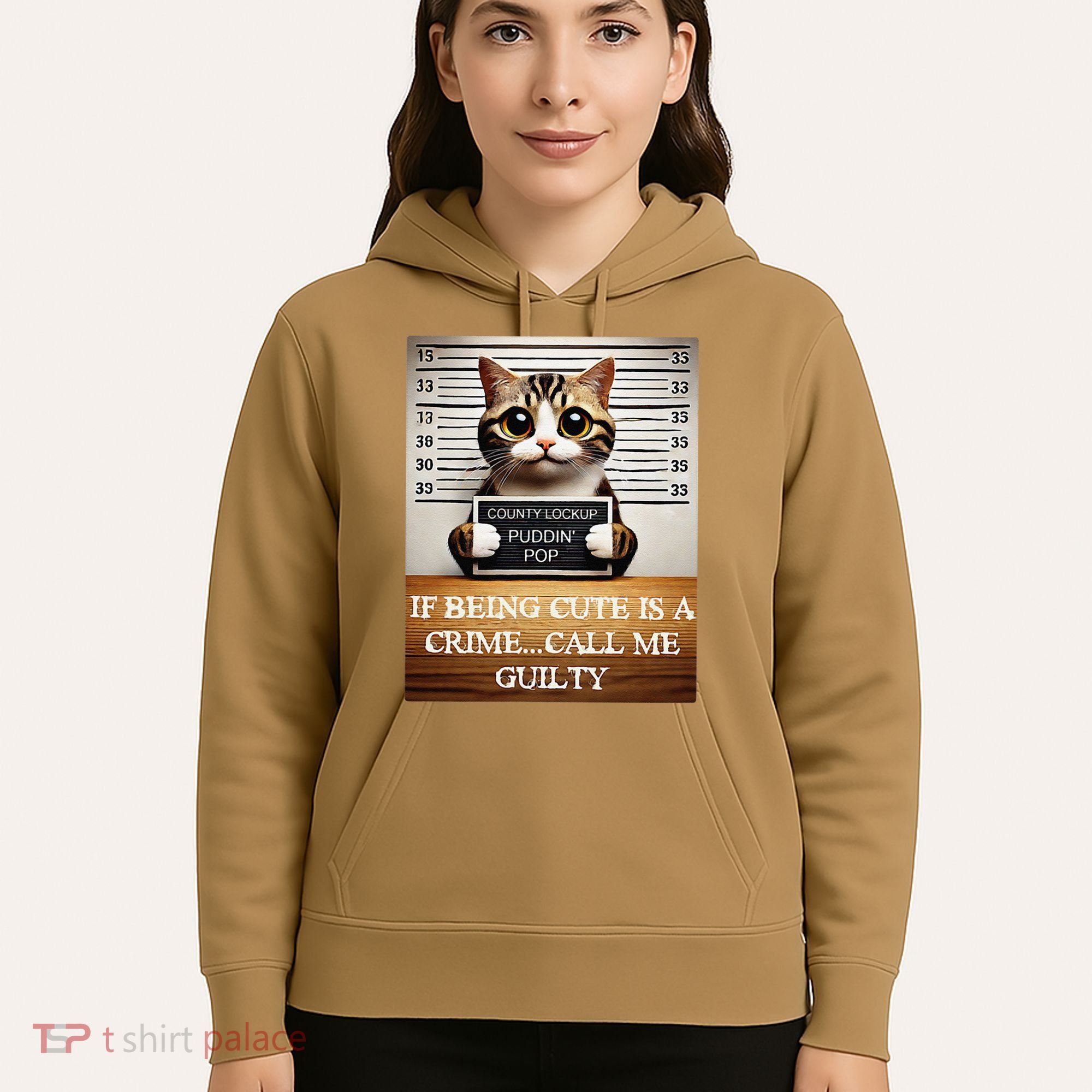 Funny Cat Meme Guilty Of Being Cute Hoodie