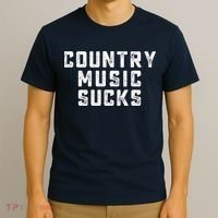Funny Country Music Gifts Pop Country Sucks T-Shirt thumb 3