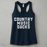 Funny Country Music Gifts Pop Country Sucks Women's Tank Top thumb 3