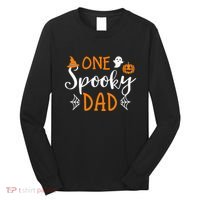 Funny Cute Matching Halloween Family One Spooky Dad Long Sleeve Shirt thumb 0