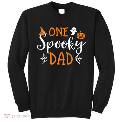 Funny Cute Matching Halloween Family One Spooky Dad Sweatshirt