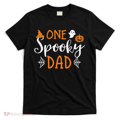 Funny Cute Matching Halloween Family One Spooky Dad T-Shirt