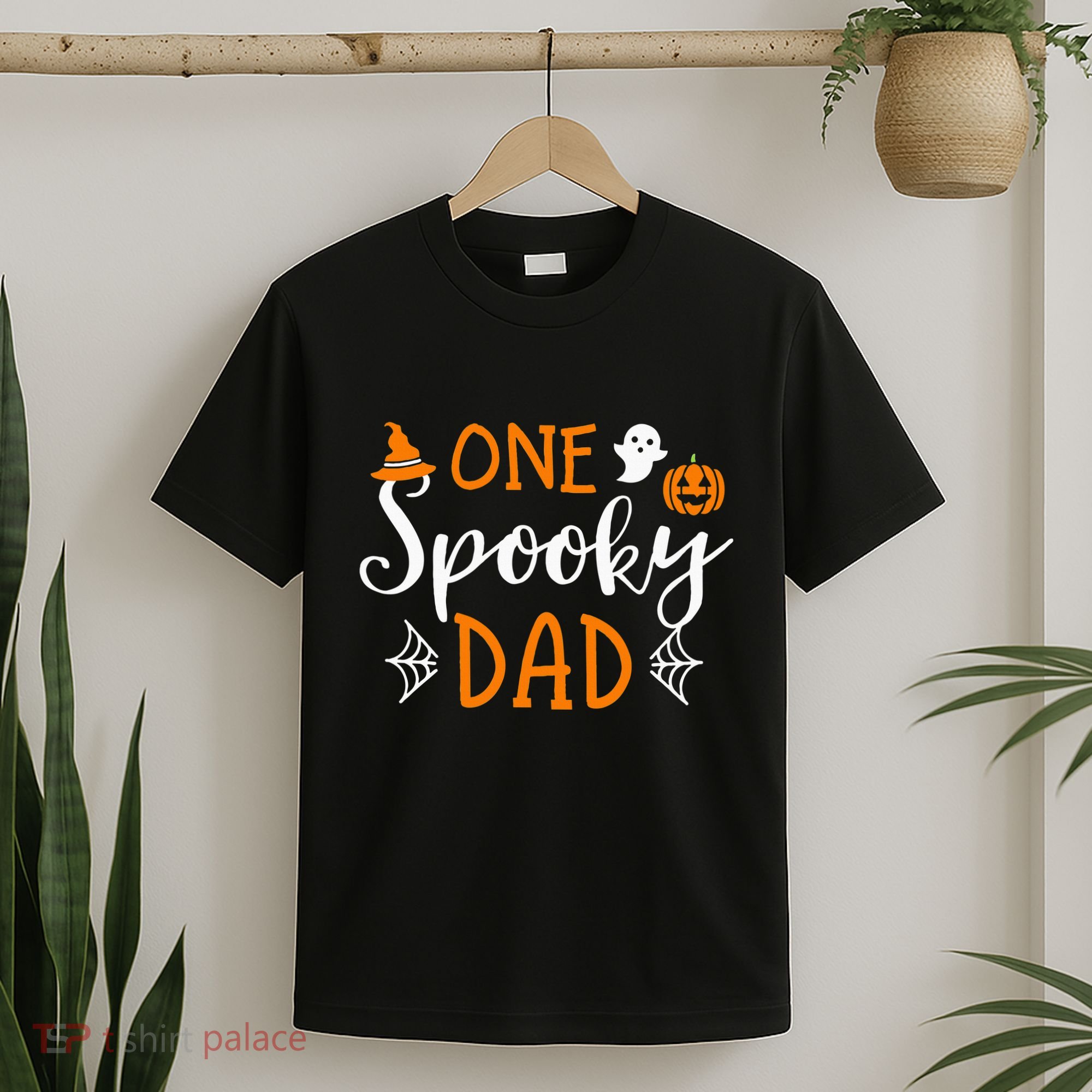 Funny Cute Matching Halloween Family One Spooky Dad T-Shirt