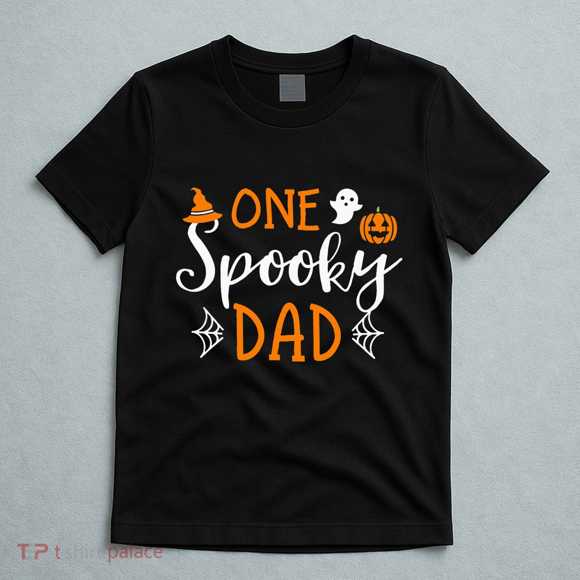 Funny Cute Matching Halloween Family One Spooky Dad T-Shirt
