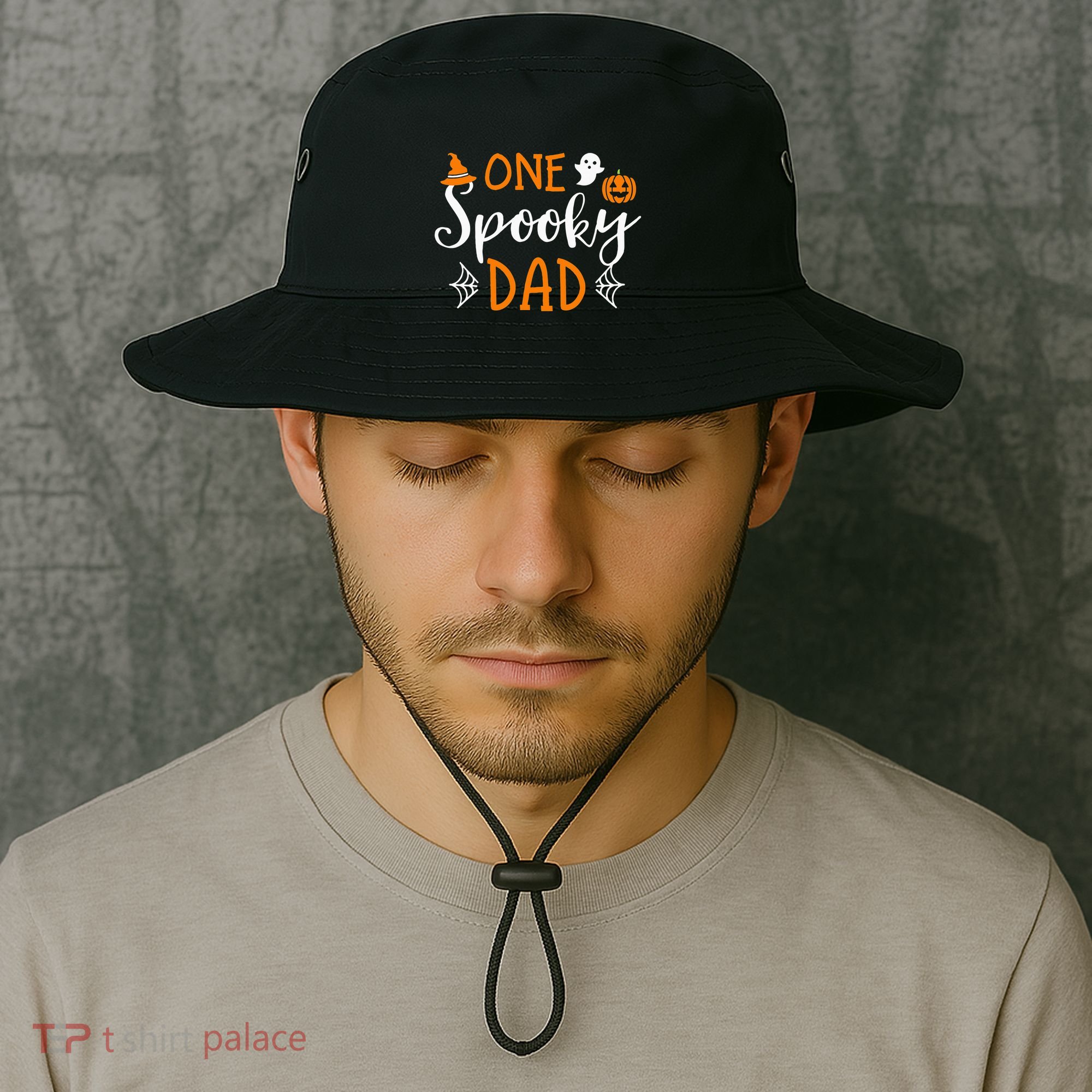 Funny Cute Matching Halloween Family One Spooky Dad Bucket Hat