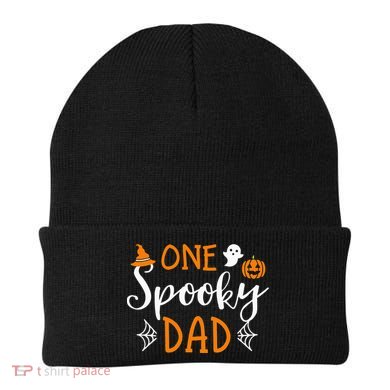 Funny Cute Matching Halloween Family One Spooky Dad Beanie