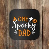 Funny Cute Matching Halloween Family One Spooky Dad Coaster thumb 0