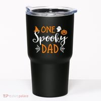 Funny Cute Matching Halloween Family One Spooky Dad Tumbler thumb 0
