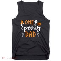 Funny Cute Matching Halloween Family One Spooky Dad Tank Top thumb 0