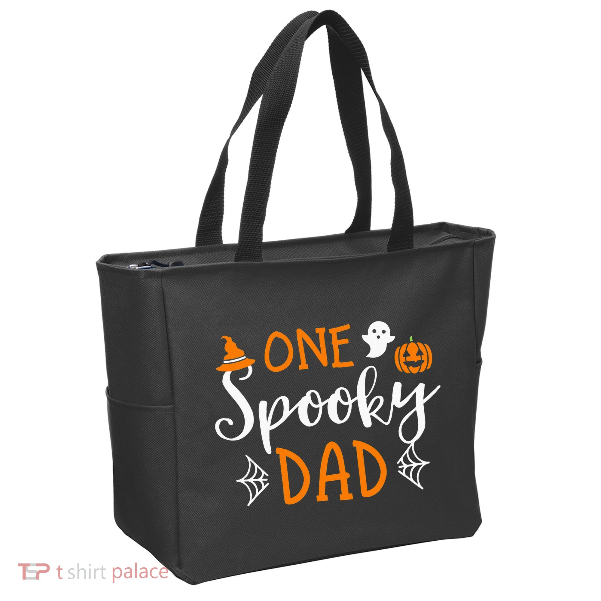 Funny Cute Matching Halloween Family One Spooky Dad Tote Bag