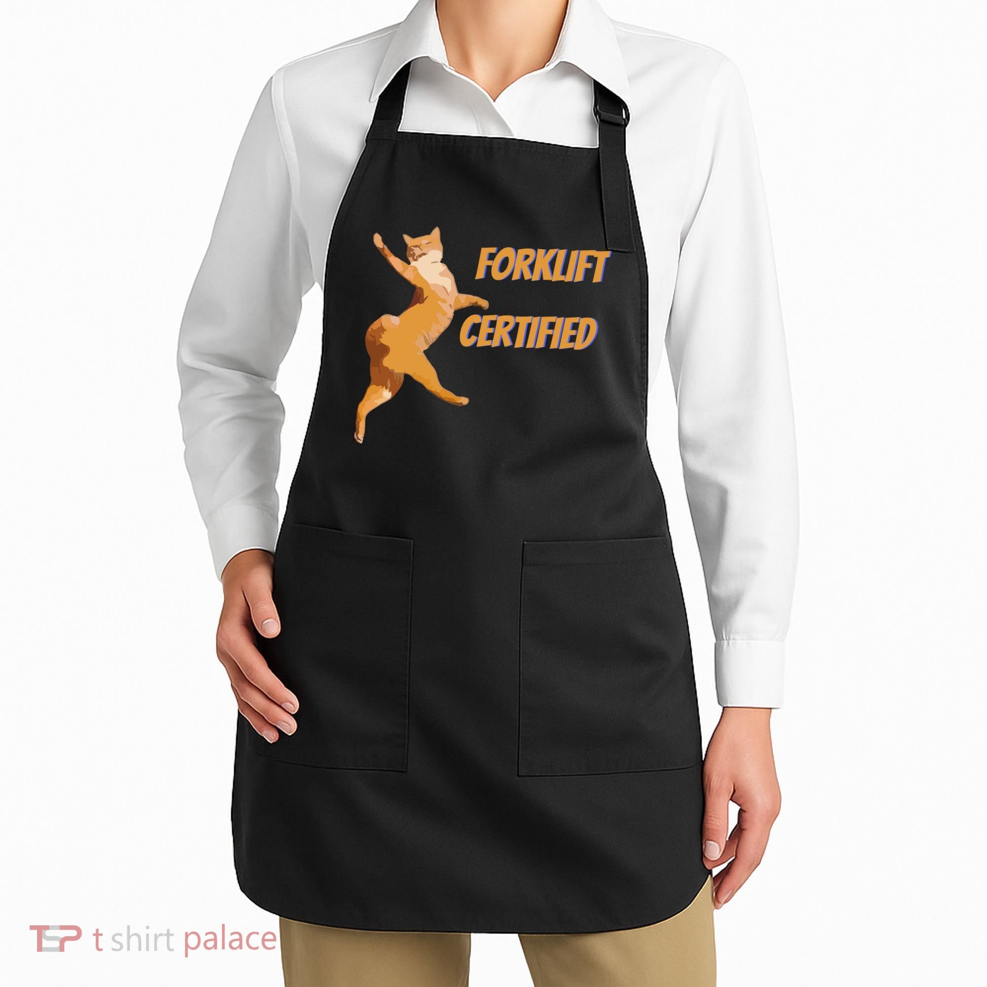 Forklift Certified Meme Funny Forklift Driver Forklift Operator Funny Meme Apron