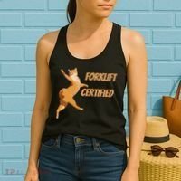 Forklift Certified Meme Funny Forklift Driver Forklift Operator Funny Meme Women's Tank Top thumb 2