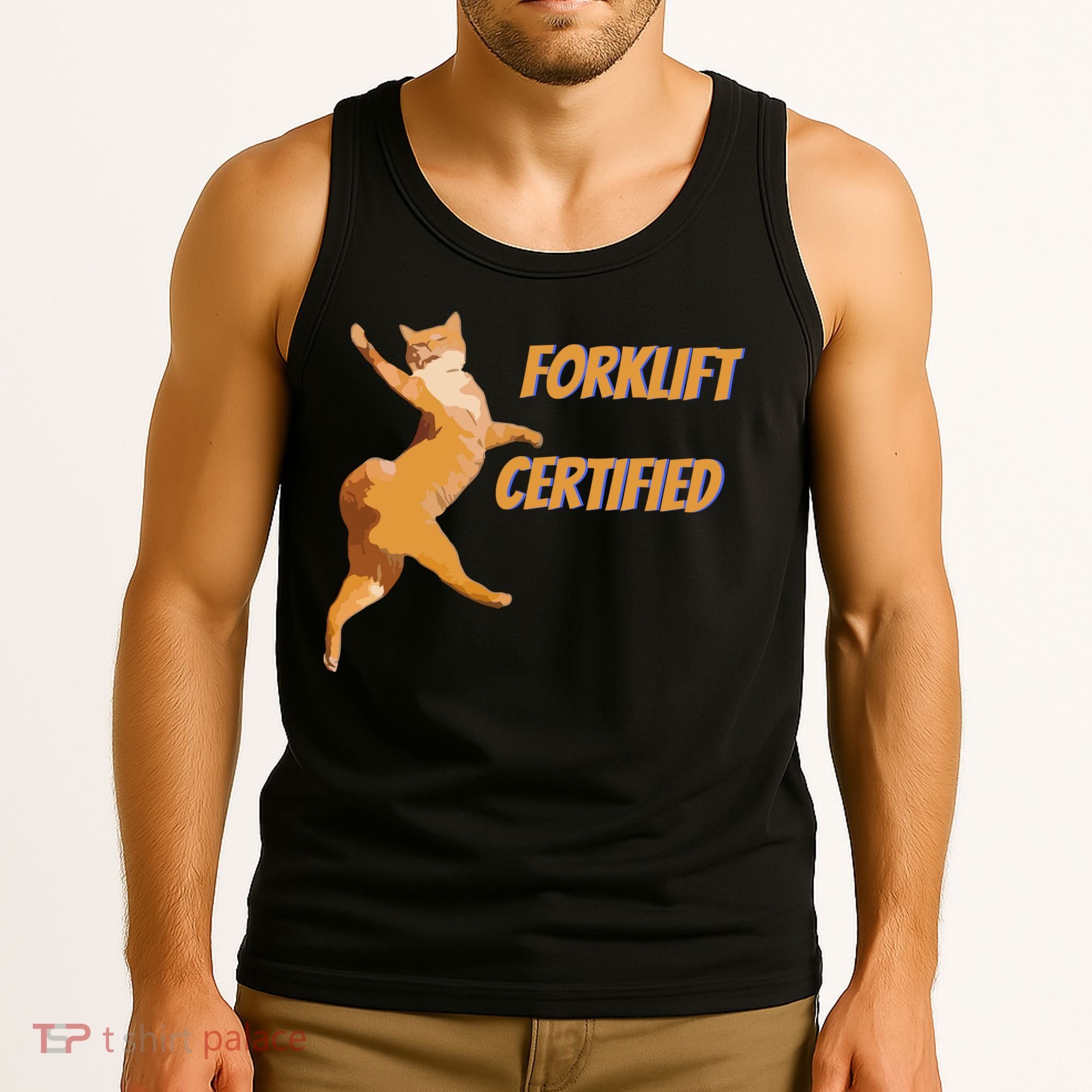 Forklift Certified Meme Funny Forklift Driver Forklift Operator Funny Meme Tank Top