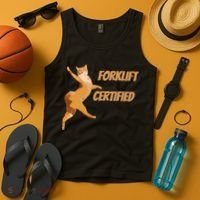 Forklift Certified Meme Funny Forklift Driver Forklift Operator Funny Meme Tank Top thumb 4