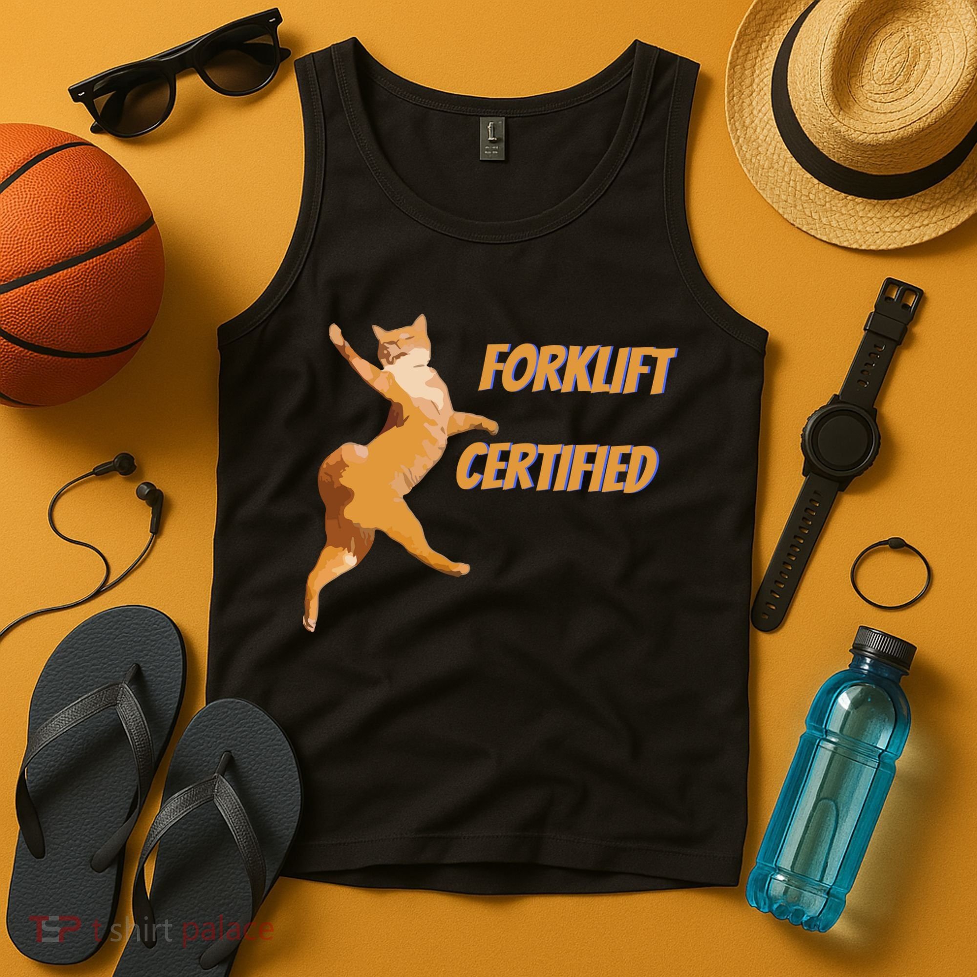 Forklift Certified Meme Funny Forklift Driver Forklift Operator Funny Meme Tank Top