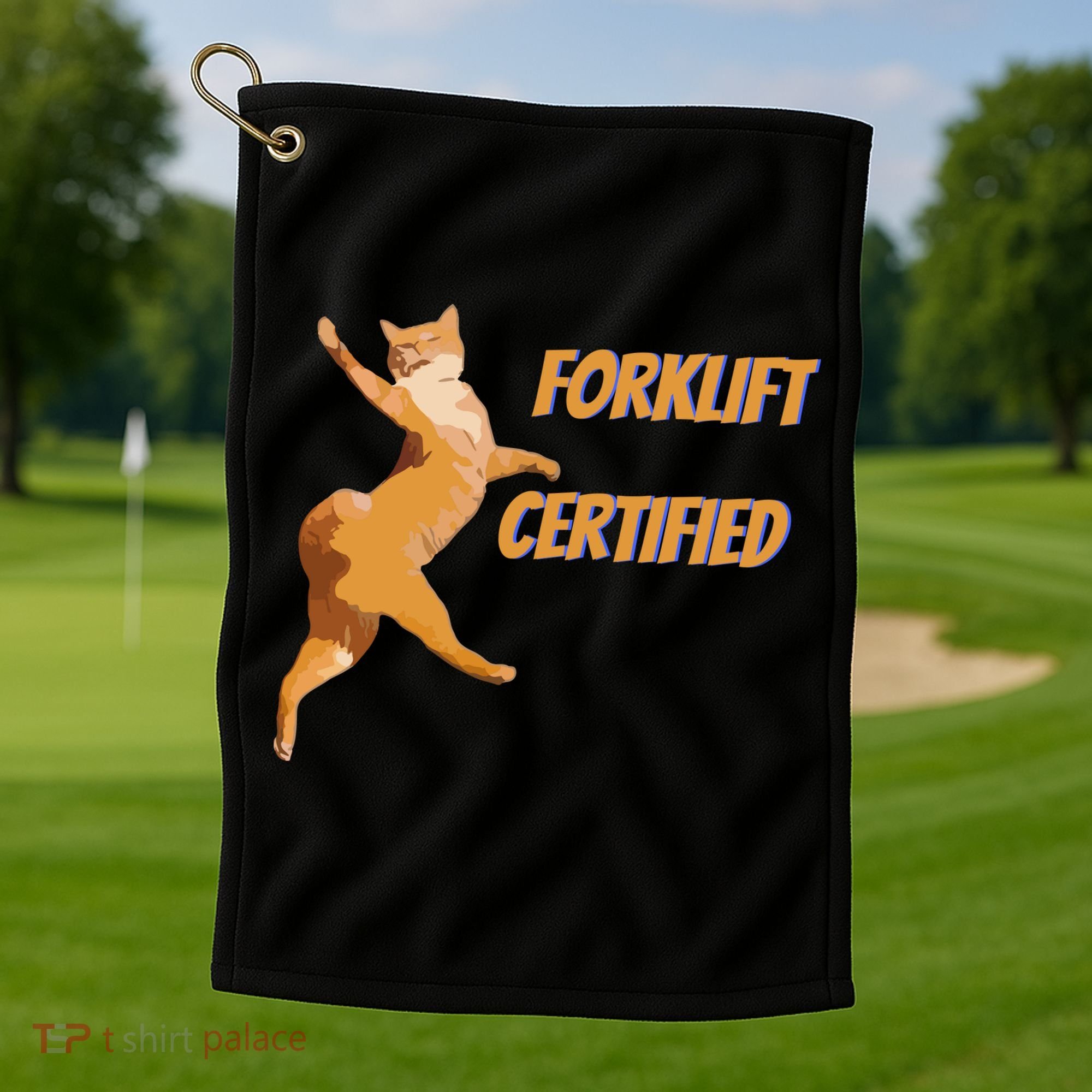 Forklift Certified Meme Funny Forklift Driver Forklift Operator Funny Meme Golf Towel