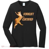 Forklift Certified Meme Funny Forklift Driver Forklift Operator Funny Meme Women's Long Sleeve Shirt thumb 0