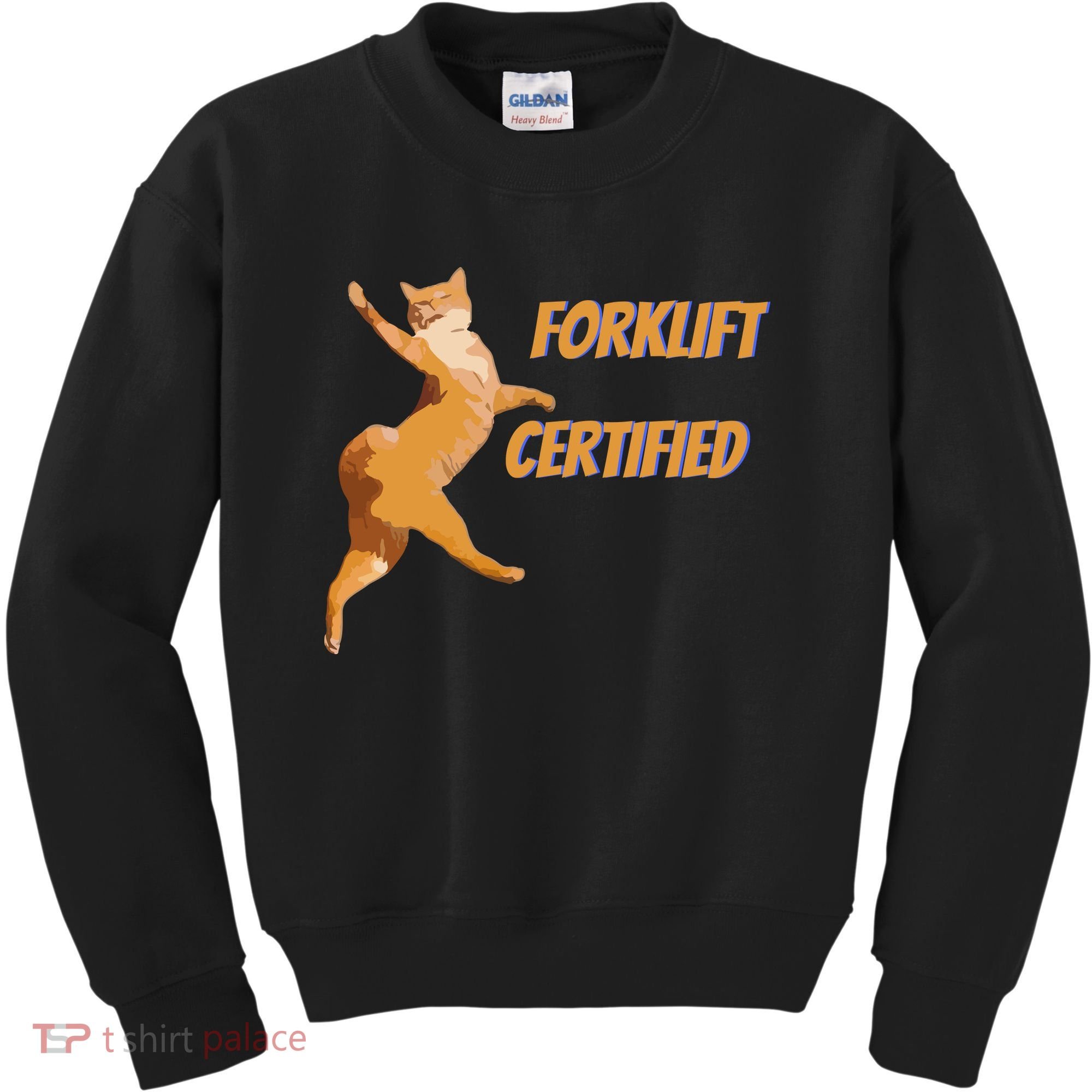 Forklift Certified Meme Funny Forklift Driver Forklift Operator Funny Meme Kids Sweatshirt