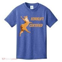 Forklift Certified Meme Funny Forklift Driver Forklift Operator Funny Meme Kids T-Shirt thumb 0