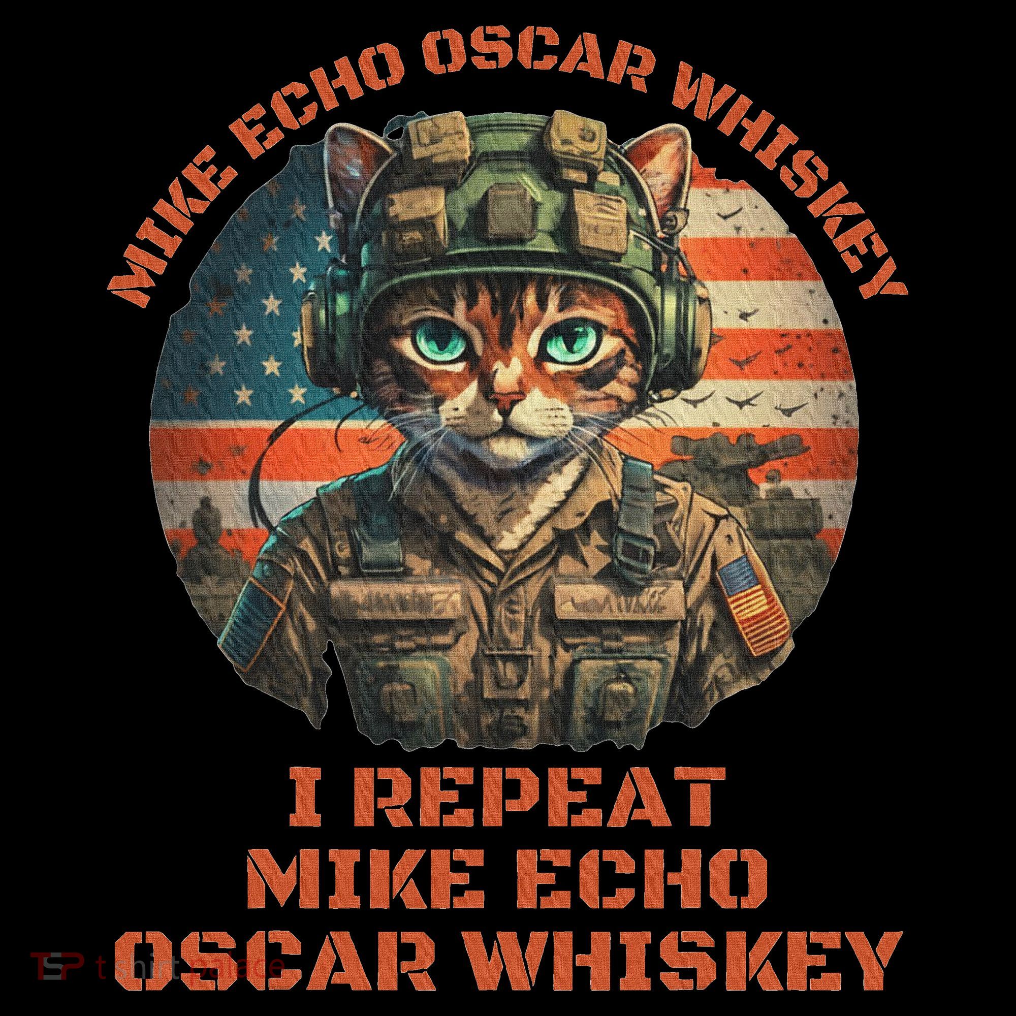 Funny Cat Military Mike Echo Oscar Foxtrot Meow Women's Hoodie