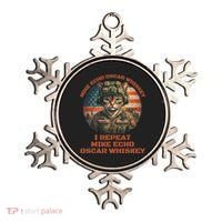 Funny Cat Military Mike Echo Oscar Foxtrot Meow Ornament thumb 0