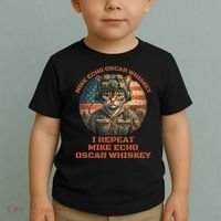 Funny Cat Military Mike Echo Oscar Foxtrot Meow Toddler T-Shirt thumb 2