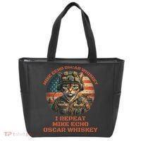 Funny Cat Military Mike Echo Oscar Foxtrot Meow Tote Bag thumb 0
