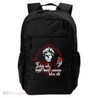 Feeling Cute Might Haunt Someone Later Idk Backpack thumb 0