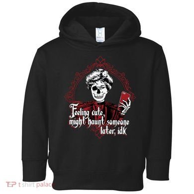 Feeling Cute Might Haunt Someone Later Idk Toddler Hoodie