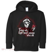 Feeling Cute Might Haunt Someone Later Idk Toddler Hoodie thumb 0