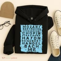 Famous Classical Music Composer Gift Musician Mozart Hoodie thumb 4