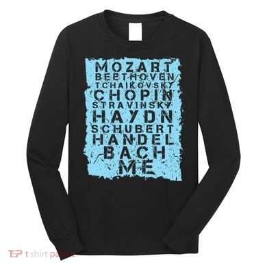 Famous Classical Music Composer Gift Musician Mozart Long Sleeve Shirt