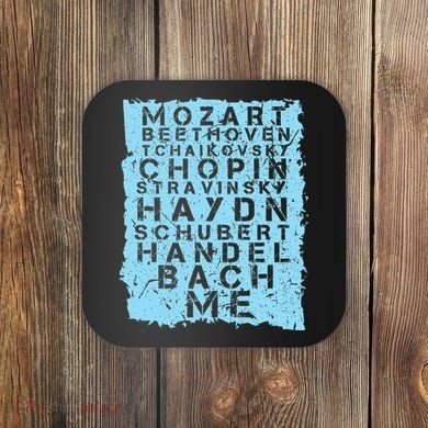 Famous Classical Music Composer Gift Musician Mozart Coaster