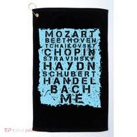 Famous Classical Music Composer Gift Musician Mozart Golf Towel thumb 0