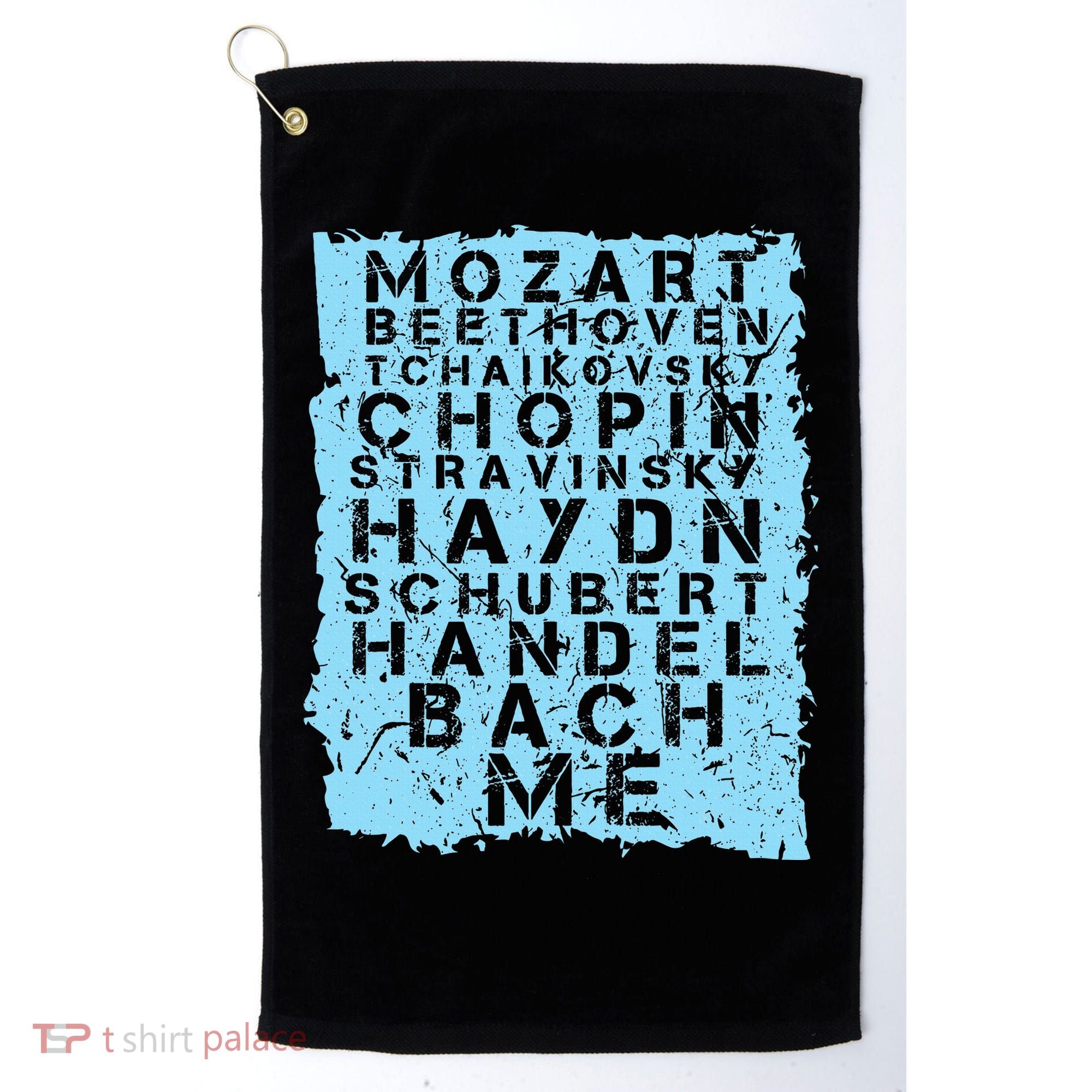 Famous Classical Music Composer Gift Musician Mozart Golf Towel