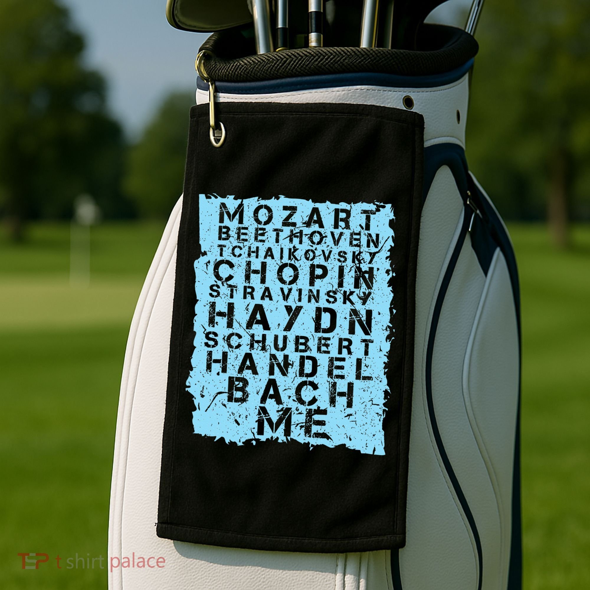 Famous Classical Music Composer Gift Musician Mozart Golf Towel