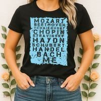 Famous Classical Music Composer Gift Musician Mozart Women's T-Shirt thumb 2