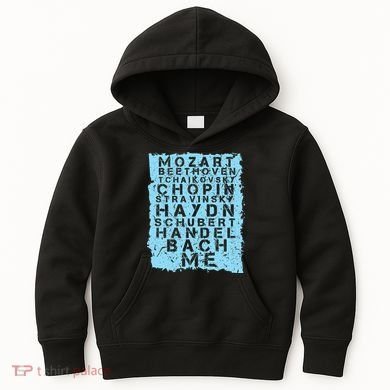 Famous Classical Music Composer Gift Musician Mozart Kids Hoodie