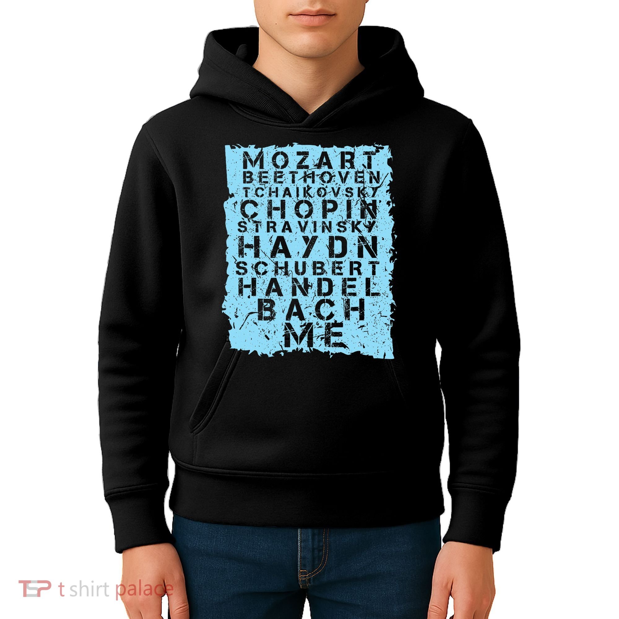 Famous Classical Music Composer Gift Musician Mozart Kids Hoodie