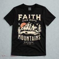 Faith Can Move Mountains Religious Bible Christian Jesus T-Shirt thumb 5