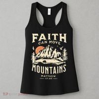 Faith Can Move Mountains Religious Bible Christian Jesus Women's Tank Top thumb 3