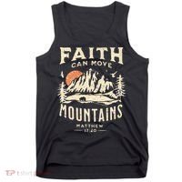 Faith Can Move Mountains Religious Bible Christian Jesus Tank Top thumb 0
