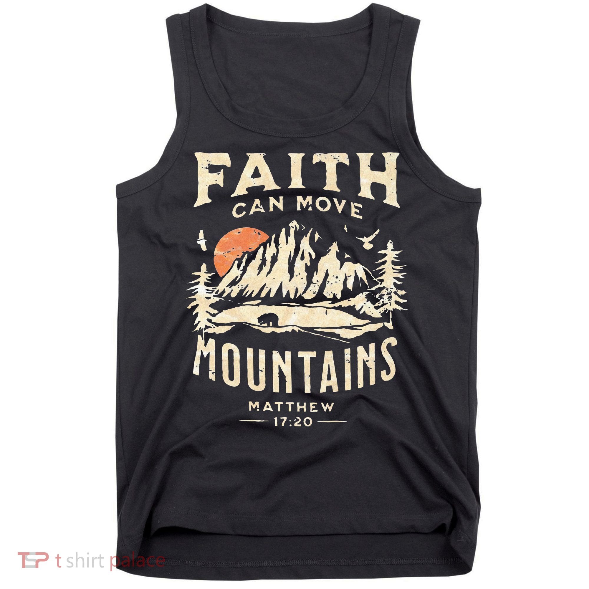 Faith Can Move Mountains Religious Bible Christian Jesus Tank Top