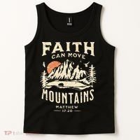 Faith Can Move Mountains Religious Bible Christian Jesus Tank Top thumb 2