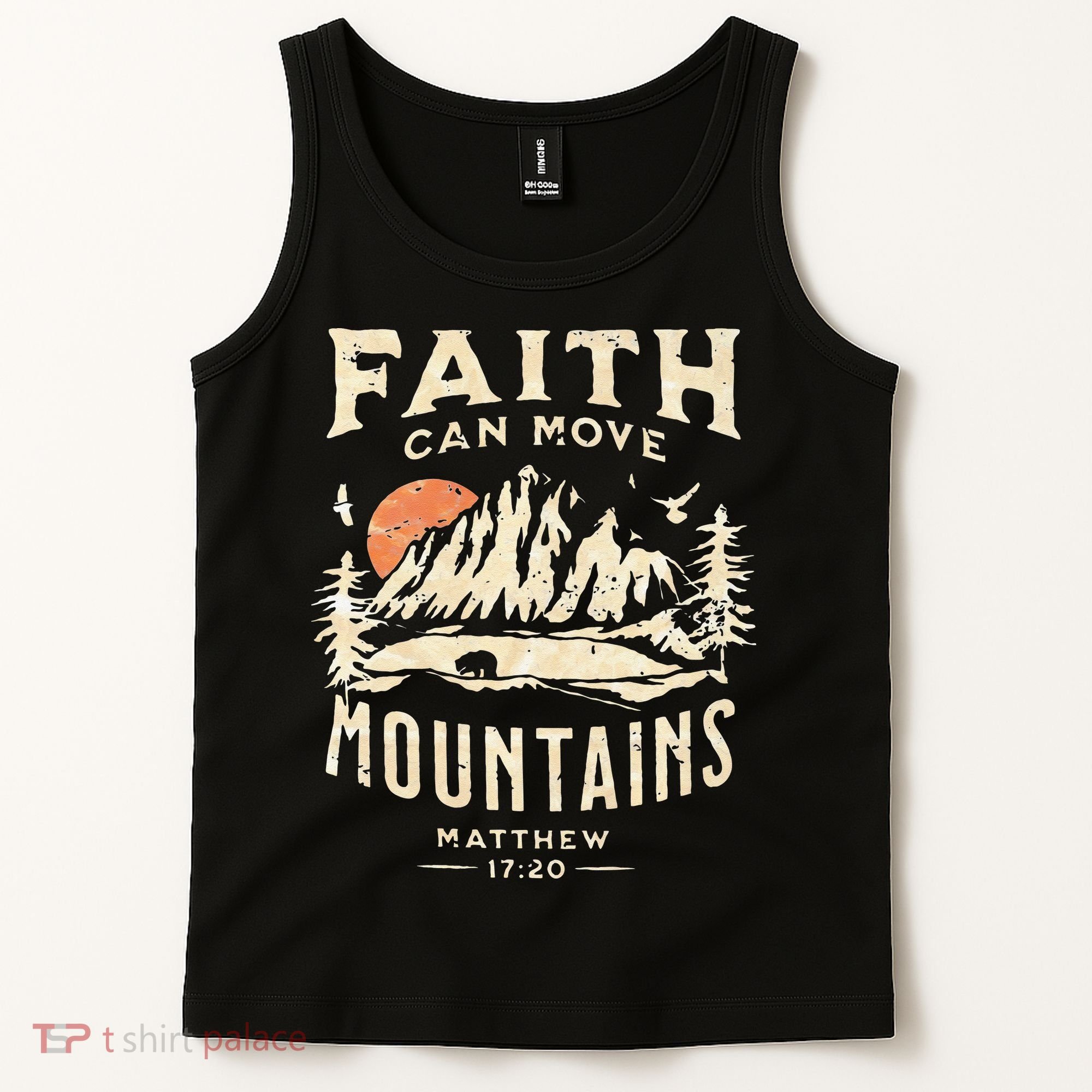 Faith Can Move Mountains Religious Bible Christian Jesus Tank Top