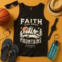 Faith Can Move Mountains Religious Bible Christian Jesus Tank Top thumb 4