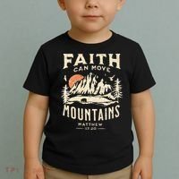 Faith Can Move Mountains Religious Bible Christian Jesus Toddler T-Shirt thumb 2