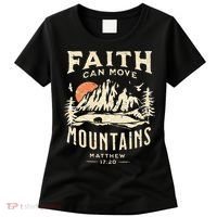 Faith Can Move Mountains Religious Bible Christian Jesus Women's T-Shirt thumb 0